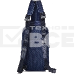 Рюкзак слинг мужской Piquadro Orion CA6625S136/BLU синий ткань/натур.кожа, фото4