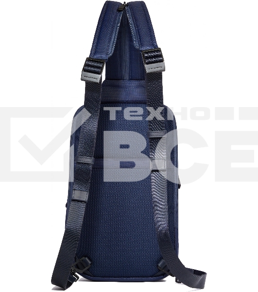 Рюкзак слинг мужской Piquadro Orion CA6625S136/BLU синий ткань/натур.кожа
