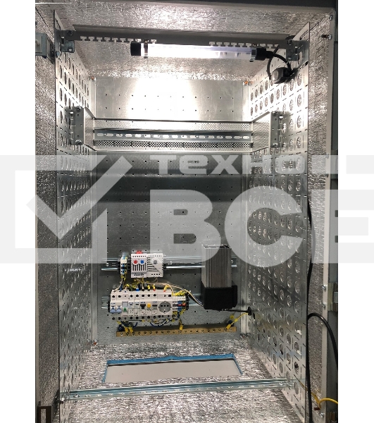 Шкаф уличный всепогодный укомплектованный настенный ЦМО ШТВ-НН, IP54, 12U, корпус: сталь нержавеющая, 600х600х500 мм (ВхШхГ), серый