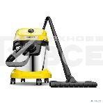 Строительный пылесос Karcher WD 3 S V-15/4/20 1000Вт (уборка: сухая) желтый, фото3