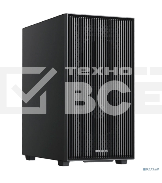 Компьютерный корпус XASTRA A307M 2BK SI Black mATX/Mesh/Metal left panel/2x120мм PWM FC black fans/A307M-2FC12BK-SI
