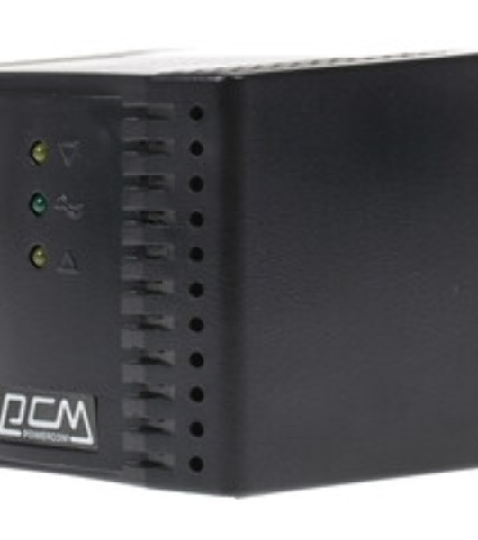 Стабилизатор напряжения Powercom Voltage Regulator, 3000VA, Black, Schuko