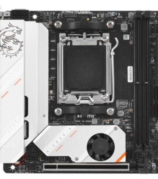 Материнская плата MSI MPG B650I EDGE WIFI, AM5, AMD B650, 2xDDR5, 4xSATA, 2xM.2, 1xPCI-E 4.0 x16, 1xHDMI, 1x 2.5Gb LAN, 3xUSB-A 3.2 Gen 2, 2xUSB-A 3.2 Gen 1, 1xUSB-C 3.2 Gen 2x2, 3x3.5 мм, 7.1, Mini-ITX