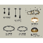 Светильник Ambrella light XR92221110/16 SBK/PYG/CL черный песок/золото желтое полированное/прозрачный GX53, фото 1