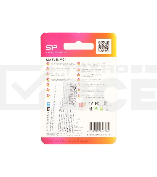 Флеш диск Silicon Power 64Gb Marvel M01 SP064GBUF3M01V1B USB3.0 синий