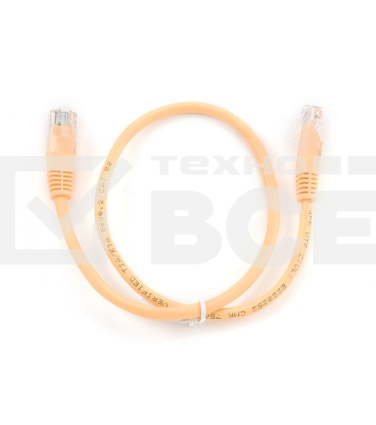 Патч-корд FTP Cablexpert кат.5e, 0.5м, литой, многожильный (оранжевый)