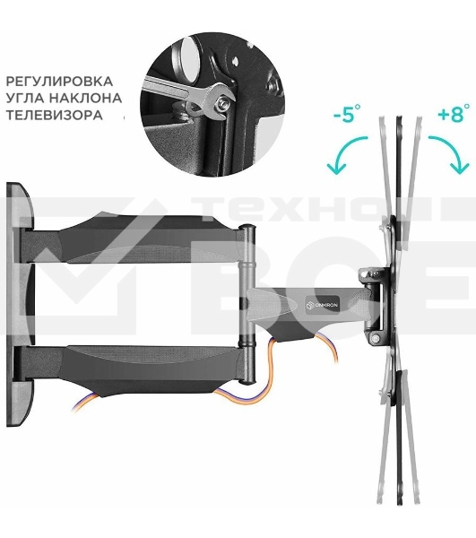 Кронштейн ONKRON NP40 черный 32-65