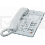 Телефон проводной Panasonic KX-TS2363RUW белый однокноп.набор 20 ном., спикерфон, автодозвон, фото3