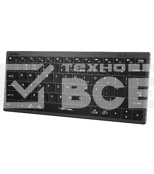 Клавиатура беспроводная A4Tech Fstyler FBX51C серый USB BT/Radio slim Multimedia