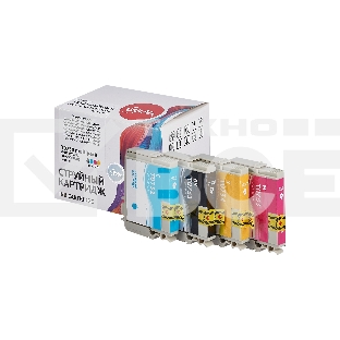 Набор струйных картриджей Sakura C13T10554A10 (T0735 BK/C/M/Y) для Epson, мультипак, 11,4 мл., 490 к.