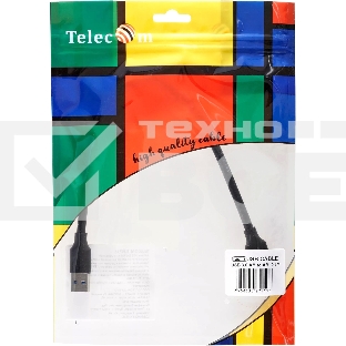 Кабель соединительный Telecom TUS715-0.3M USB3.0 Am-Am 0.3m Telecom (TUS715-0.3M)