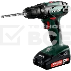 Дрель-шуруповерт Metabo BS 18602207560, Аккумуляторный, 18В, 2 АКБ, Кейс, фото 1