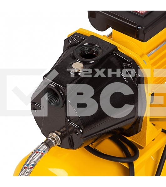 Насосная станция Denzel PS1100С, 1100 Вт, 4500 л/ч, ресивер 24 л, подъем 46 м, чугун