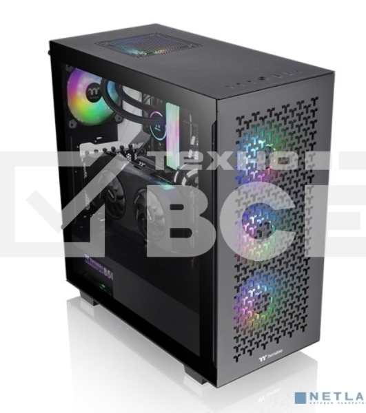 Компьютерный корпус Thermaltake V350 TG ARGB AIR черный без БП ATX 2x120mm 2x140mm 2xUSB2.0 1xUSB3.0 audio bott PSU