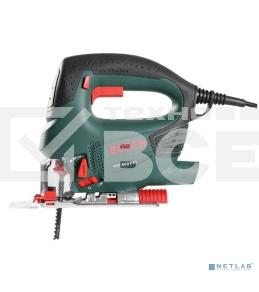 Лобзик Bosch PST 800 PEL06033A0120 Лобзик Мощность 530 Вт, частота хода 500 - 3.000 мин, Вес 2,0 кг