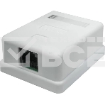 Розетка компьютерная 1-м 8P8C (RJ-45) UTP кат.5E SUPRLAN 10-0307, фото 1