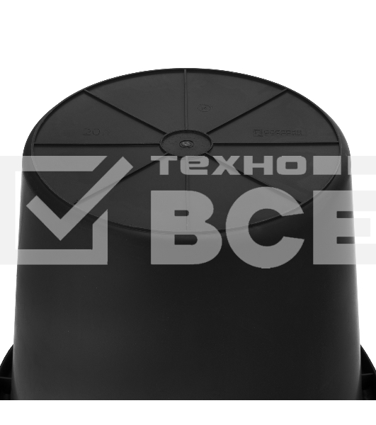 Ведро строительное пластмассовое Сибртех 20л, высокопрочное с носиком