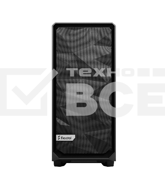 Компьютерный корпус Fractal Design MESHIFY 2 COMPACT BLACK - DARK TG/ATX, TG/2x140мм & 1x120мм fans inc./FD-C-MES2C-02
