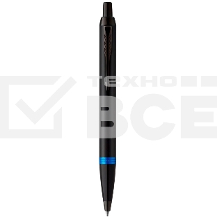 Ручка шариковая Parker IM Vibrant Rings K315 (CW2172941) Marine Blue PVD M син. черн. подар.кор.