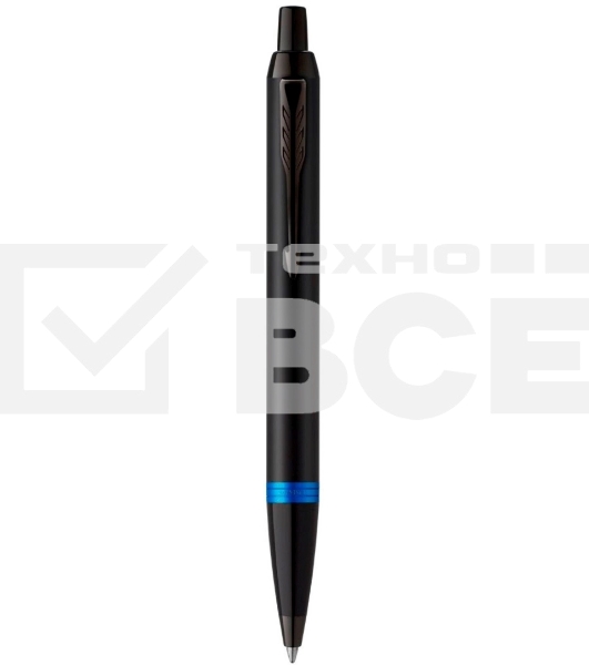 Ручка шариковая Parker IM Vibrant Rings K315 (CW2172941) Marine Blue PVD M син. черн. подар.кор.