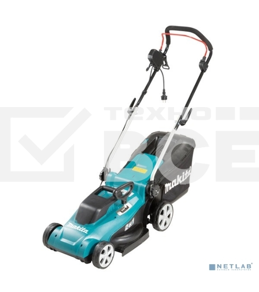 Газонокосилка Makita ELM3720 1400Вт,37см,3уровн,20\55мм,40л,10.2кг,кор,пластик,2Cut,инд заполнения