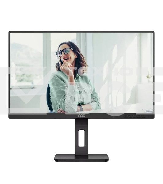 Монитор 27' AOC Q27P3CV IPS 2560x1440, 75 Гц, 4 мс, 16:9, 350 кд/м², 2xHDMI 1.4, DisplayPort 1.2, USB-концентратор (4x USB 3.0), 2.5 Gigabit Ethernet, встроенные динамики, черный