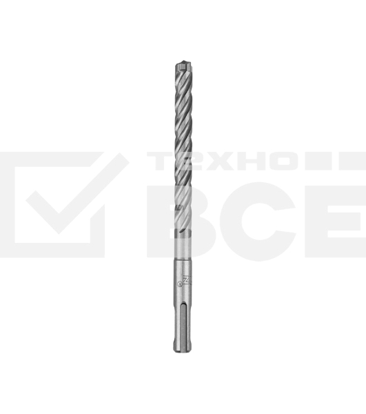 Бур по бетону Kranz SUPER 10x160 мм, профессиональный, цельная крестовая пластина, SDS PLUS