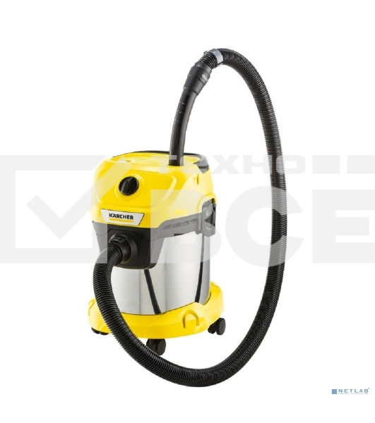 Строительный пылесос Karcher WD 3 S V-15/4/20 1000Вт (уборка: сухая) желтый