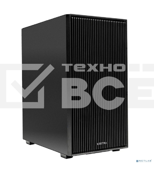 Компьютерный корпус XASTRA A307M 2BK SI Black mATX/Mesh/Metal left panel/2x120мм PWM FC black fans/A307M-2FC12BK-SI