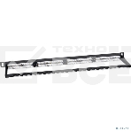 Комм. патч-панель Cabeus, 19', 0,5HU, портов: 24 х RJ45, кат. 5е, неэкр., черный, (PLHD-24-Cat.5e-Dual-180-0,5U), фото3