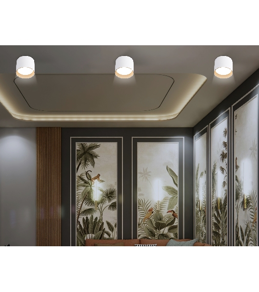 Светильник Ambrella light TN5304 WH/GD белый/золото GX53 max 15W D83*65