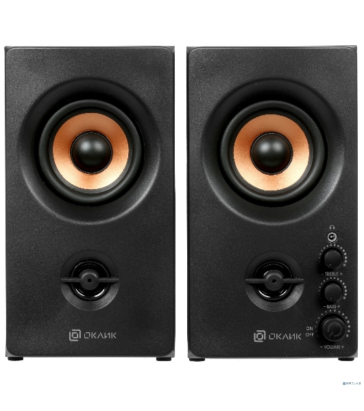 Акустическая система Oklick OK-164 2.0 черный 30Вт