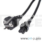 Кабель Rexant Шнур сетевой Евро 3х0.75мм2 1.8М (PVC) (с заземлением) (ноутбук), фото 1
