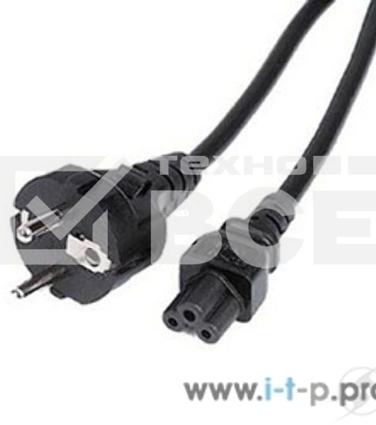 Кабель Rexant Шнур сетевой Евро 3х0.75мм2 1.8М (PVC) (с заземлением) (ноутбук)