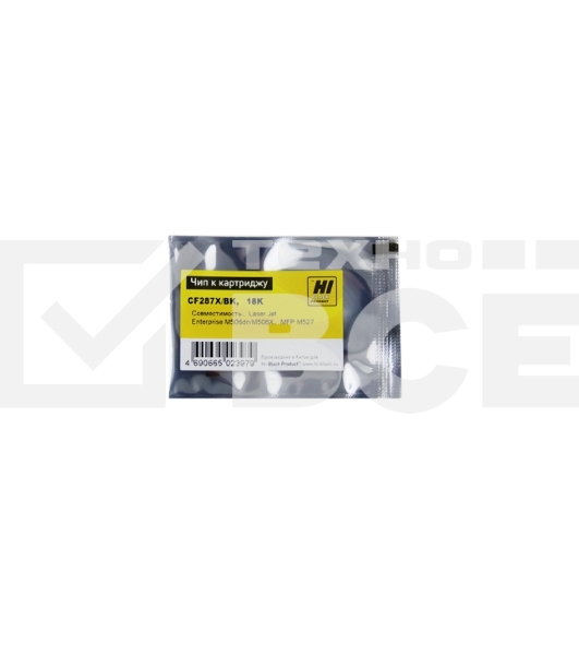 Чип Hi-Black к картриджу HP LJ Enterprise M506/M527/M501 (CF287X) OEM SIZE, Bk, 18K