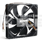 Вентилятор для корпуса Gembird D12025HM-3 черный 120мм 2000rpm 30db 3-pin, фото 1