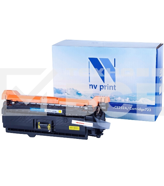 Картридж лазерный NVPrint совместимый HP CE252A/Canon 723 Yellow для LaserJet Color CP3525/CP3525dn/CP3525n/CP3525x/CM3530/CM3530fs/Canon i-SENSYS LBP7750Cdn (7000k)