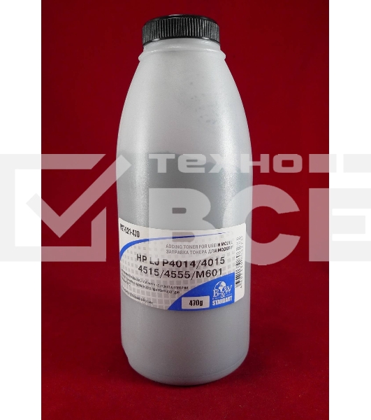 Тонер HP LJ P4014/4015/4515/4555/M601 (фл. 470г) B&W Standart фас. Россия