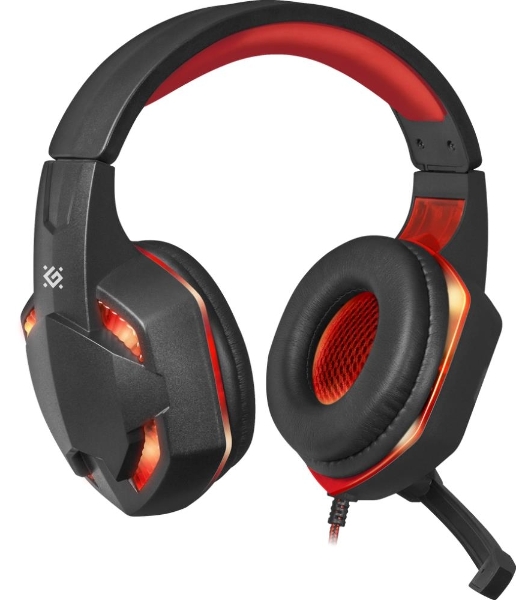 Гарнитура Defender WARHEAD G-370 черный/красный