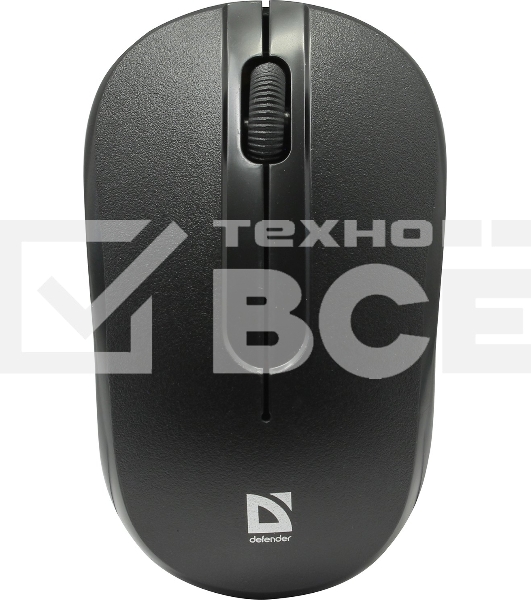 Мышь беспроводная Defender Datum MM-285 черный, 1600 dpi, радиоканал, USB, кнопки - 3