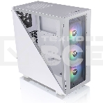 Компьютерный корпус Thermaltake Divider 300 TG ARGB белый без БП ATX 2x120mm 2xUSB3.0 audio front door bott PSU, фото5