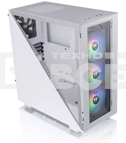 Компьютерный корпус Thermaltake Divider 300 TG ARGB белый без БП ATX 2x120mm 2xUSB3.0 audio front door bott PSU