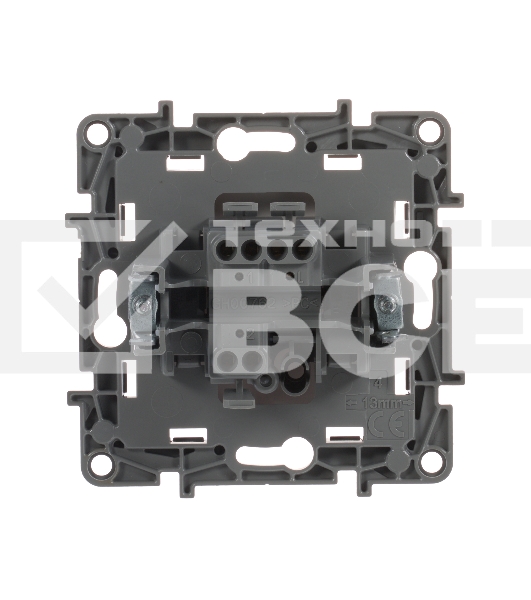 Переключатель ETIKA 10А, на винтах, бел.