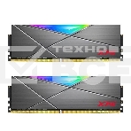 Оперативная память XPG Spectrix D50 RGB, DDR4, 32GB (2x16GB), 3200MHz, CL16, UDIMM, с радиатором, RGB, серый, фото 1