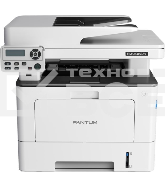 МФУ лазерный Pantum BM5100ADW, A4, ч/б, печ. до 40 стр/мин., скан. до 24 стр/мин., 1200x1200dpi, USB, RJ-45, Wi-Fi