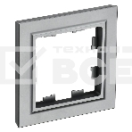 Рамка 1-мест. IEK BRITE РУ-1-БрС сталь, фото5