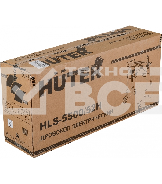 Дровокол электрический Huter HLS-5500/52H (70/14/5)
