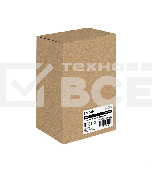 Мышь проводная ExeGate Professional Standard SH-8025 OEM черный, 1000 dpi, USB, кнопки - 3