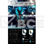 Кресло игровое Knight Thunder 5X черный/голубой эко.кожа крестов. металл, фото14