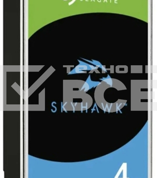 Жесткий диск Seagate 4TB  Skyhawk (ST4000VX016) OEM {Serial ATA III, 5400 rpm, 256mb, для видеонаблюдения}